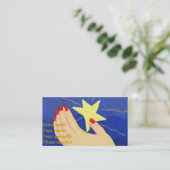 スター爪、 ネイルテックの名刺をキャッチ 予約カード (スタンド正面)