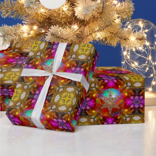 スター疑問に思ク・クリスマエレガントスデザイナー ラッピングペーパー (クリスマス)