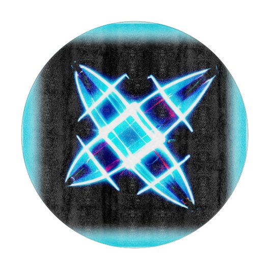 スター白熱［赤熱］光を放つパターン。買今 カッティングボード (正面)