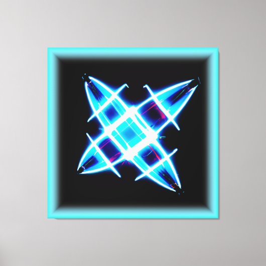スター白熱［赤熱］光を放つパターン。買今 キャンバスプリント (正面)