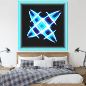 スター白熱［赤熱］光を放つパターン。買今 キャンバスプリント (インサイチュ (寝室))