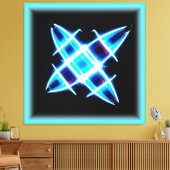 スター白熱［赤熱］光を放つパターン。買今 キャンバスプリント (インサイチュ (リビング))