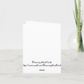 スター社員評価素晴らしジョブカード サンキューカード (裏面)