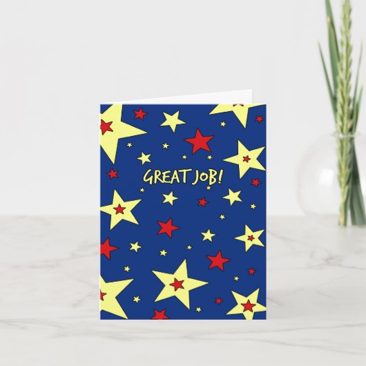 スター社員評価素晴らしジョブカード サンキューカード (正面)
