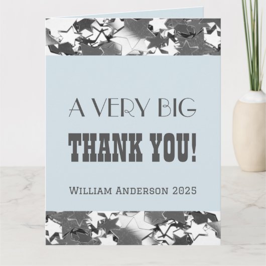 スター社員鑑賞退職カード サンキューカード (正面)