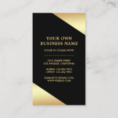 スター紙吹雪フレグランスゴールドフォイル香料ボトル 名刺 (裏面)