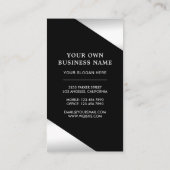 スター紙吹雪フレグランスシルバーフォイル香料ボトル 名刺 (裏面)