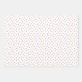 スター紙吹雪（パステル） ラッピングペーパーシート (正面)