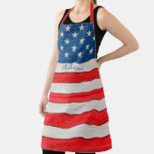 スター素朴ズ&ストライプ赤白青エプロン エプロン (インサイチュ)