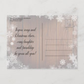 スター素朴ズLightsメアリー&ジョセフのクリスマスパーティー インビテーションポストカード (裏面)