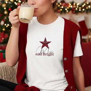 スター素朴メリーとブライト Tシャツ