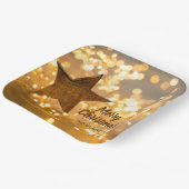 スター素朴ライトとクリスマスライト ペーパープレート (傾斜あり)