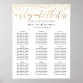 スター結婚ズ座席表|DIYカラー ポスター (正面)