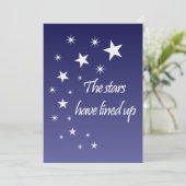 スター結婚式招待状 招待状 (スタンド正面)