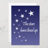 スター結婚式招待状 招待状 (正面/裏面)