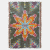 スター絞り染め スローブランケット (正面縦)