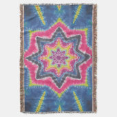 スター絞り染め スローブランケット (正面縦)