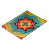 スター絞り染め ノートブック (左側)