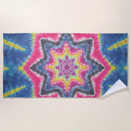 スター絞り染め ビーチタオル