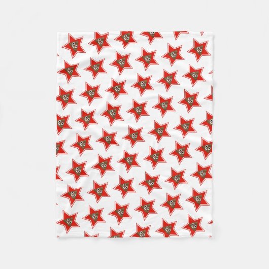 スター絵文字プール フリースブランケット (正面)