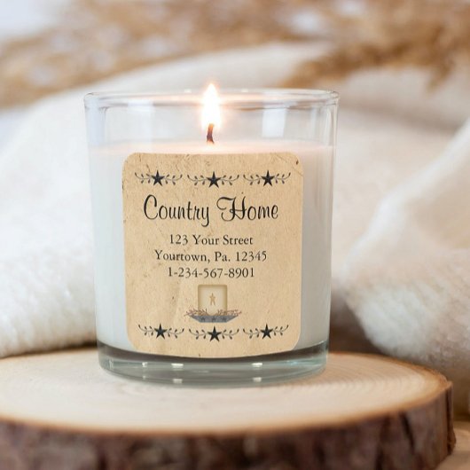 スター縁どキャンドルスクエア スクエアシール