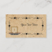 スター縁どキャンドルビジネスカード 名刺 (裏面)