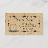 スター縁どキャンドルビジネスカード 名刺 (正面)