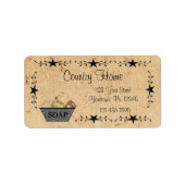 スター縁どソープのビジネスラベル ラベル (正面)