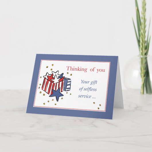 スター考えるとストライプを持つアメリカ合衆国のギフト カード (正面)