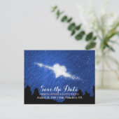 スター芸術的リー・ナイト日付を保存結婚する 案内ポストカード (スタンド正面)