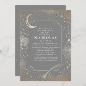 スター葬儀記念サービスお祝い 招待状 (正面/裏面)