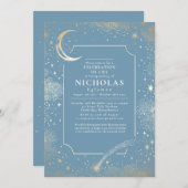 スター葬儀記念サービスお祝い 招待状 (正面/裏面)