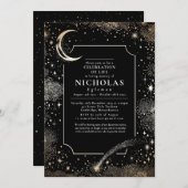 スター葬儀記念サービスお祝い 招待状 (正面/裏面)