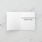 スター誕生日カード カード (内部)