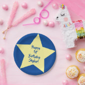 スター誕生日パーティー ペーパープレート (パーティー)
