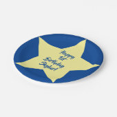 スター誕生日パーティー ペーパープレート (アングル)