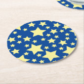 スター誕生日パーティー ラウンドペーパーコースター (アングル)