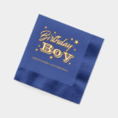 スター誕生日 箔ナプキン (左)