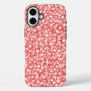スター赤と白ズチームスピリットスポーツカラー iPhone 16 PLUSケース