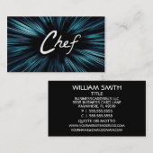 スター輝くシェフ名刺 名刺 (正面/裏面)