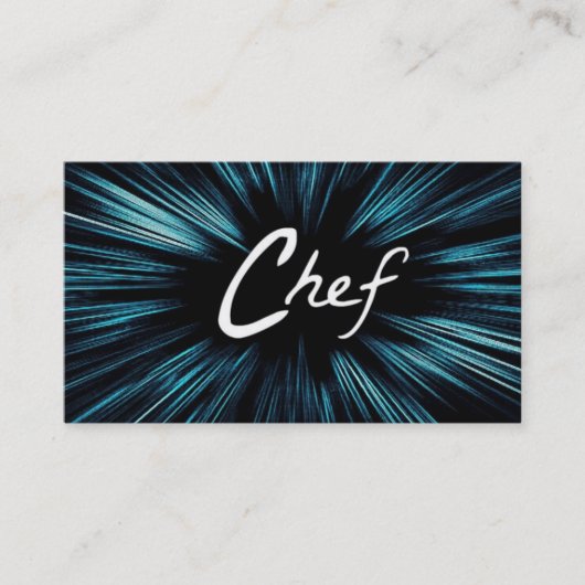 スター輝くシェフ名刺 名刺 (正面)
