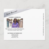 スター輝くタレントショーケース葉書招待状 ポストカード (裏面)