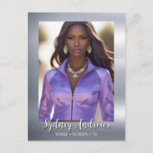 スター輝くタレントショーケース葉書招待状 ポストカード (正面)