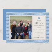 スター輝くハヌカー写真フラットカード シーズンカード (正面/裏面)