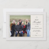 スター輝くハヌカー写真フラットカード シーズンカード (正面)