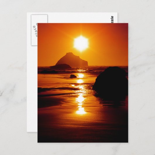 スター輝く-顔ロック、バンドン、オレゴン ポストカード (正面/裏面)