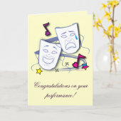 スター遊パフォーマンスの祝い: カード (黄色い花)