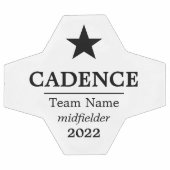 スター選手の名前とサッカーチーム サッカーボール (フラット)