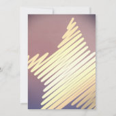 スター金ゴールドピンクパープルSweet sixteen誕生日 招待状 (裏面)