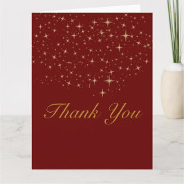 スター金ゴールドフラットサンキューカード サンキューカード